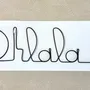 Other wall decoration - Wire Wall Decor " Ohlala! ” - to pin - BIJOUX DE MUR