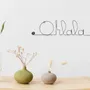 Other wall decoration - Wire Wall Decor " Ohlala! ” - to pin - BIJOUX DE MUR