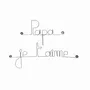 Other wall decoration - Father's Day\” Dad I love you\” - in Wire - BIJOUX DE MUR