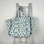 Bags and totes - Amalfi large shopping bag in blockprinted kantha - one-of-a-kind - MAISON LILO