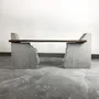 Benches - Concrete and Chestnut Wood Bench [FRAGMENT] - CASE STUDIOS