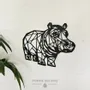 Paintings - Painting - Hippopotamus walking - POMME DES BOIS