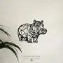 Paintings - Painting - Hippopotamus walking - POMME DES BOIS