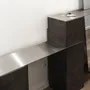 Countertops - Stainless Steel Sideboard with integrated Mirror and Bench - CASE STUDIOS