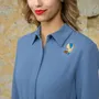 Brooches - Girl with a Pearl Earring brooch - MICHAEL BARNAART