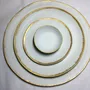 Formal plates - Golden collection - CECILE GASC PORCELAINE