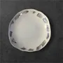 Everyday plates - B&W porcelain dinnerware - CECILE GASC PORCELAINE