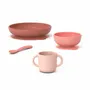 Children's mealtime - Silicone Baby Meal Set - Coral - EKOBO