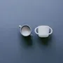 Children's mealtime - Silicone Cup with handles - 2 Pack Cloud / Storm - EKOBO
