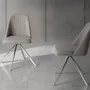 Chairs - Swivel steel Dining table chair - ANGEL CERDÁ