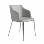 Chairs - Gray fabric upholstered Dining table chair - ANGEL CERDÁ