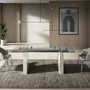 Chaises - Chaise de table à manger rembourrée en tissu gris - ANGEL CERDÁ