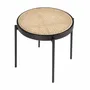 Tables basses - Table d'angle ronde en rotin - ANGEL CERDÁ
