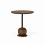 Tables basses - Table d'appoint circulaire en bois de manguier - GINER Y COLOMER