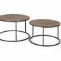 Tables basses - Lot de 2 tables en métal et cuivre - GINER Y COLOMER