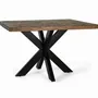 Tables Salle à Manger - Table à manger 4 places en bois recyclé multicolore diamètre 120 - GINER Y COLOMER