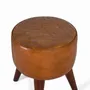 Tabourets - Tabouret rond recouvert de cuir bovin - GINER Y COLOMER