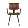 Chaises - Ensemble de 2 chaises avec une structure robuste en tube de fer noir - GINER Y COLOMER