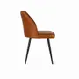 Chaises - Chaise recouverte de cuir marron naturel - GINER Y COLOMER