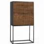 Wardrobe - Mango wood and metal wardrobe - GINER Y COLOMER