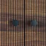 Wardrobe - Mango wood and metal wardrobe - GINER Y COLOMER