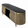 Meubles TV - Meuble TV en manguier et bronze 150cm - GINER Y COLOMER