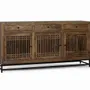 Buffets - Buffet en bois d'acacia marron et mètal - GINER Y COLOMER
