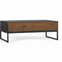 Coffee tables - Rosewood and mango wood coffee table with metal - GINER Y COLOMER