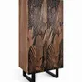 Wardrobe - Acacia wood and metal cabinet - GINER Y COLOMER
