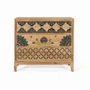 Chests of drawers - Solid mango wood chest of drawers with hand painted details - GINER Y COLOMER