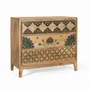 Chests of drawers - Solid mango wood chest of drawers with hand painted details - GINER Y COLOMER