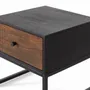 Night tables - Bedside table in rosewood and mango wood with metal - GINER Y COLOMER