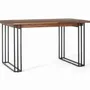 Dining Tables - Rosewood and metal dining table - GINER Y COLOMER