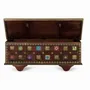Boîtes de rangement - Coffre en bois manguier cerisier avec bronze et céramique - GINER Y COLOMER