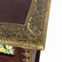 Boîtes de rangement - Coffre en bois manguier cerisier avec bronze et céramique - GINER Y COLOMER