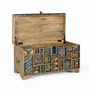 Boîtes de rangement - Coffre en bois de manguier multicolore peint à la main - GINER Y COLOMER