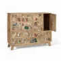 Chests of drawers - Natural mango wood chest of drawers with original details - GINER Y COLOMER