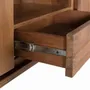 TV stands - TV cabinet in natural acacia wood and silver metal - GINER Y COLOMER