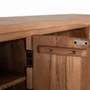 TV stands - TV cabinet in natural acacia wood and silver metal - GINER Y COLOMER