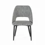 Chaises - Lot de 4 chaises en tissu gris et métal - GINER Y COLOMER