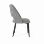 Chaises - Lot de 4 chaises en tissu gris et métal - GINER Y COLOMER