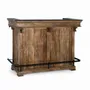Buffets - Meuble bar marron en manguier, granit et métal 150cm - GINER Y COLOMER