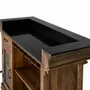 Buffets - Meuble bar marron en manguier, granit et métal 150cm - GINER Y COLOMER