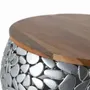 Tables basses - Lot de 2 tables en manguier et aluminium - GINER Y COLOMER