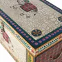 Boîtes de rangement - Coffre en bois manguier peint à la main multicolore - GINER Y COLOMER