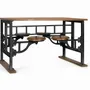Tables Salle à Manger - Table à manger en manguier et pieds en fer 130cm - GINER Y COLOMER
