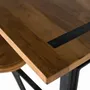 Tables Salle à Manger - Table à manger en manguier et pieds en fer 130cm - GINER Y COLOMER