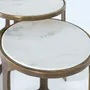 Tables basses - Lot de 3 tables en métal et marbre - GINER Y COLOMER