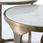 Tables basses - Lot de 3 tables en métal et marbre - GINER Y COLOMER