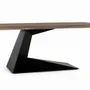 Coffee tables - Sand-colored table in acacia wood and metal 200cm - GINER Y COLOMER